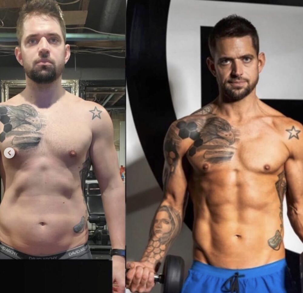 Real DeMelo Fitness member before and after transformation