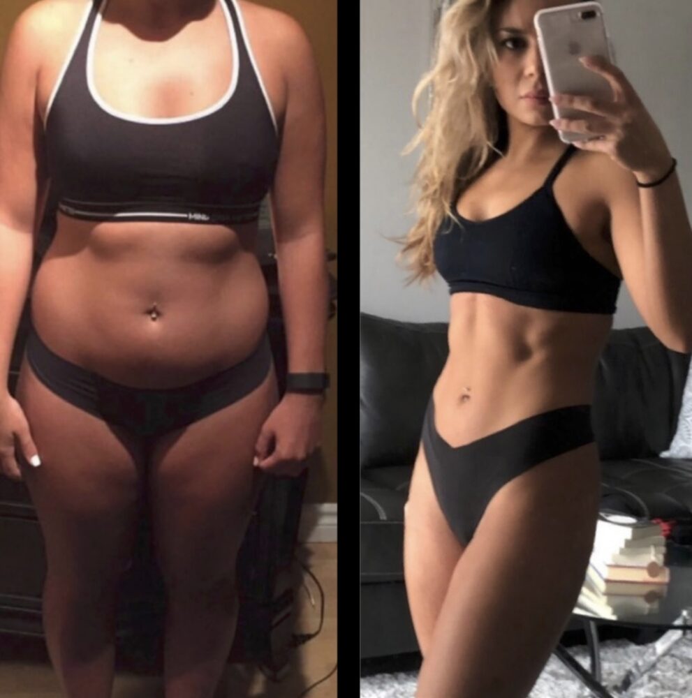 Real DeMelo Fitness member before and after transformation